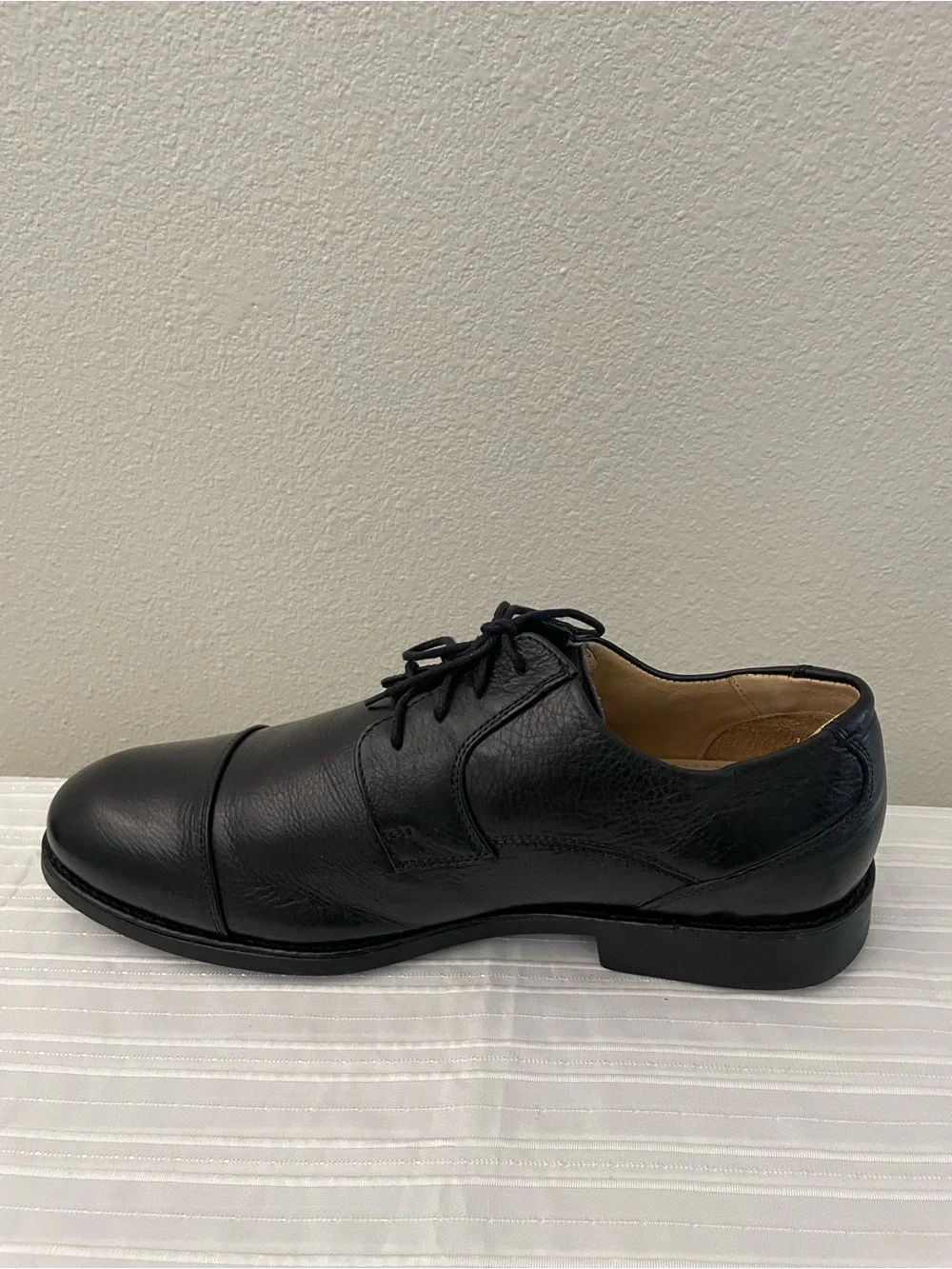 Belvedere Duke Black Leather Cap-Toe oxford dress Shoes Men's 11 EEE preppy